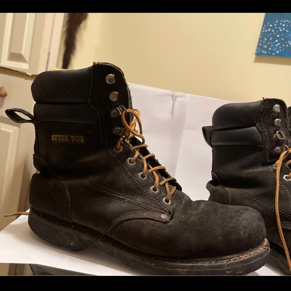 Mens steel toe boots